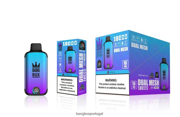 Bang Box 18.000 baforadas gelo de baga tripla - Bang Box Portugal