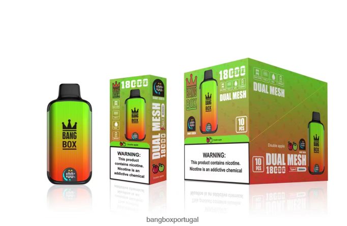 Bang Box 18.000 baforadas maçã dupla - Bang Box Vape Price