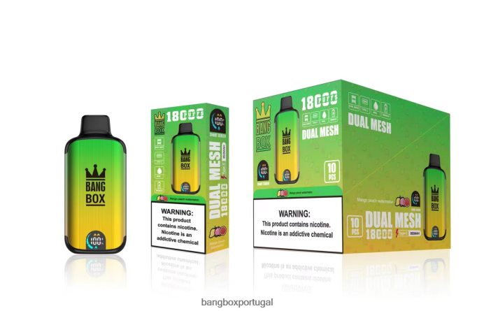 Bang Box 18.000 baforadas manga, pêssego, melancia - Bang Box Edition