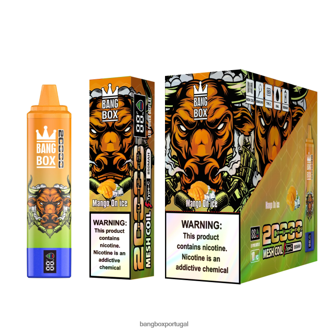 Bang Box Tela inteligente de 20.000 baforadas manga no gelo - Bang Box Edition