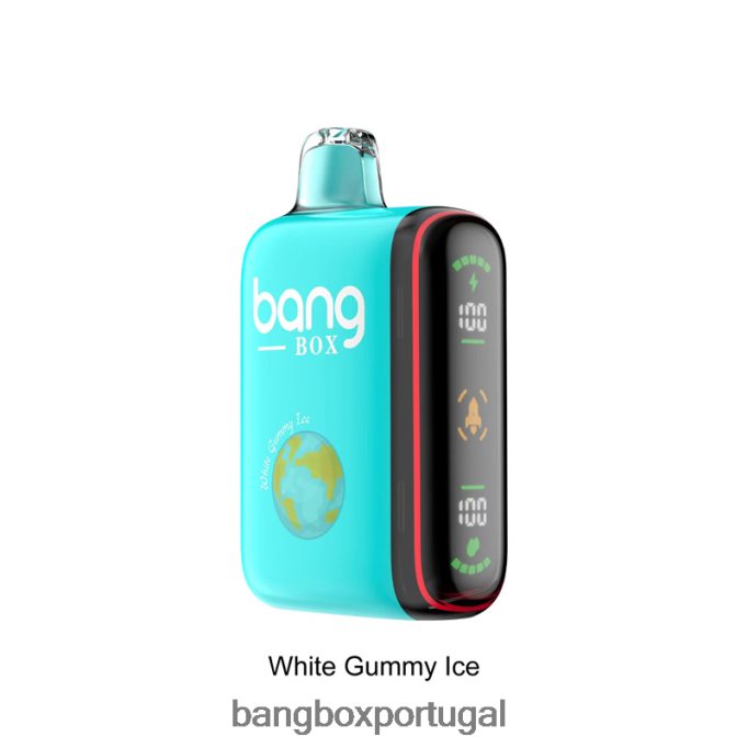 Bang Box Display de energia inteligente de 9000-18000 baforadas gelo de goma branca - Bang Box Portugal