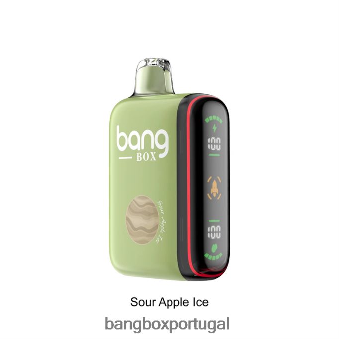 Bang Box Display de energia inteligente de 9000-18000 baforadas gelo de maçã azeda - Bang Box Vape Price