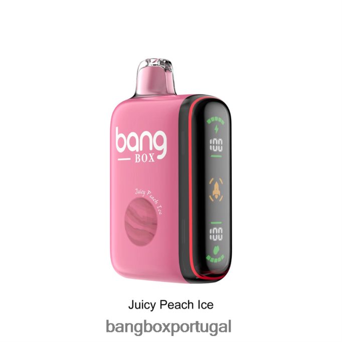 Bang Box Display de energia inteligente de 9000-18000 baforadas suculento gelo de pêssego - Bang Box Edition