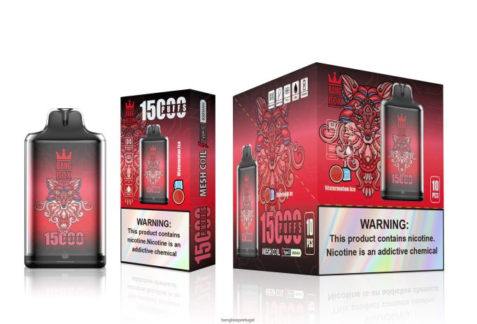 Bang Box s1-15000 baforadas gelo de melancia - Bang Box Portugal