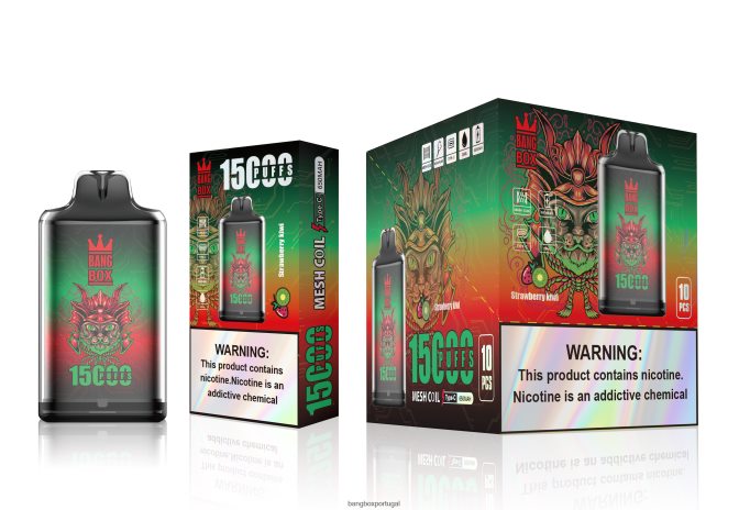 Bang Box s1-15000 baforadas kiwi morango - Bang Box Portugal