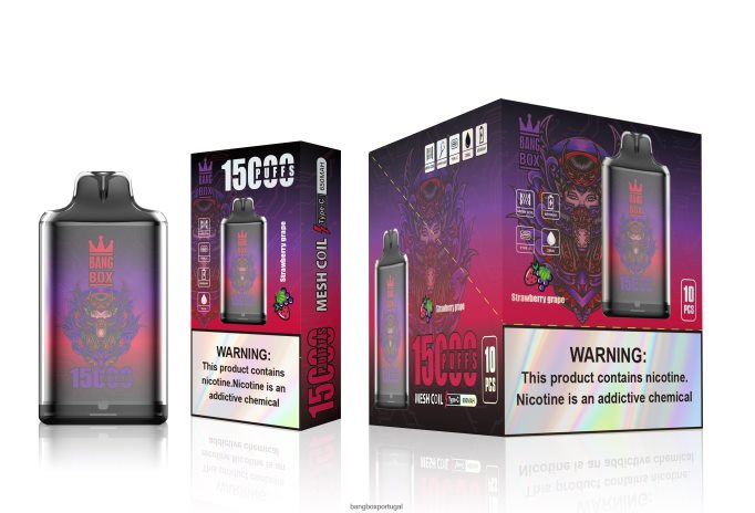 Bang Box s1-15000 baforadas uva morango - Bang Box Portugal