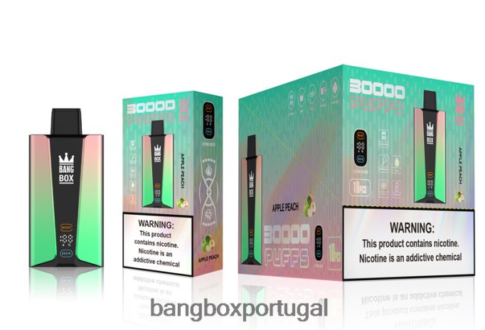 Bang Box Tela inteligente de 30.000 baforadas maçã pêssego - Bang Box Vape Price