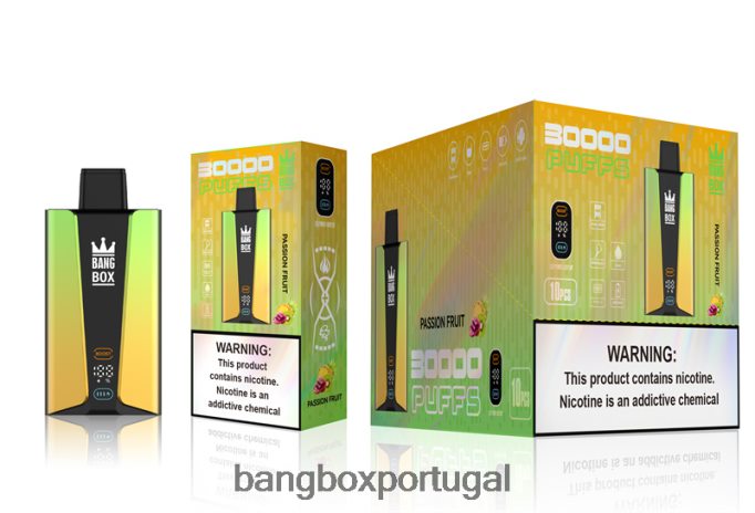 Bang Box Tela inteligente de 30.000 baforadas maracujá - Bang Box Edition