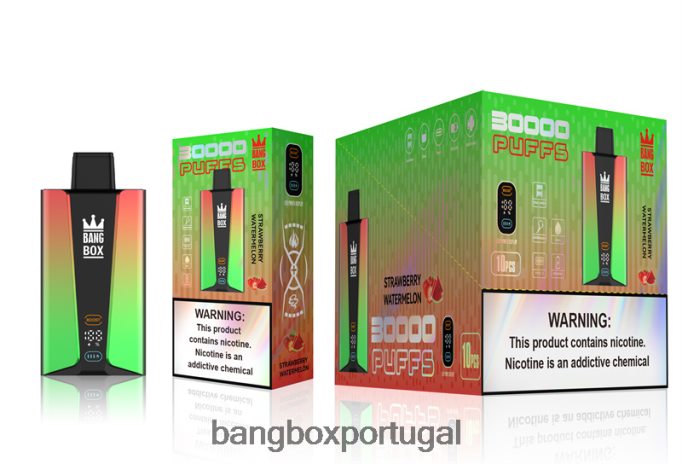 Bang Box Tela inteligente de 30.000 baforadas melancia morango - Bang Box Portugal