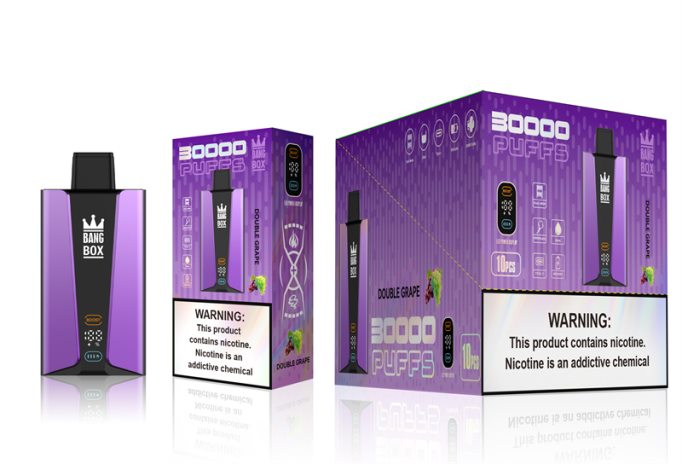 Bang Box Tela inteligente de 30.000 baforadas uva dupla - Bang Box Portugal
