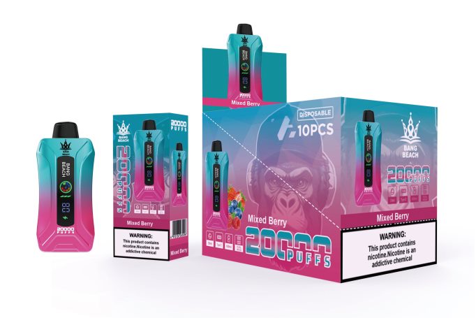 Bang Beach Vape de tela inteligente de 20.000 sopros baga mista - Bang Box Portugal