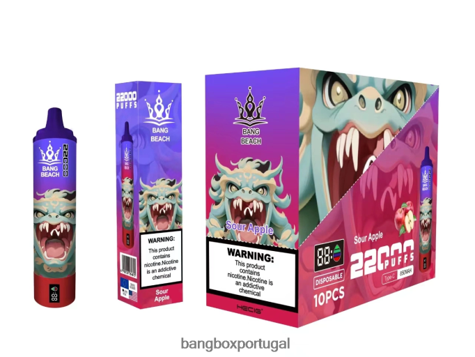 Bang Beach Tela inteligente de 22.000 baforadas maçã azeda - Bang Box Vape Price